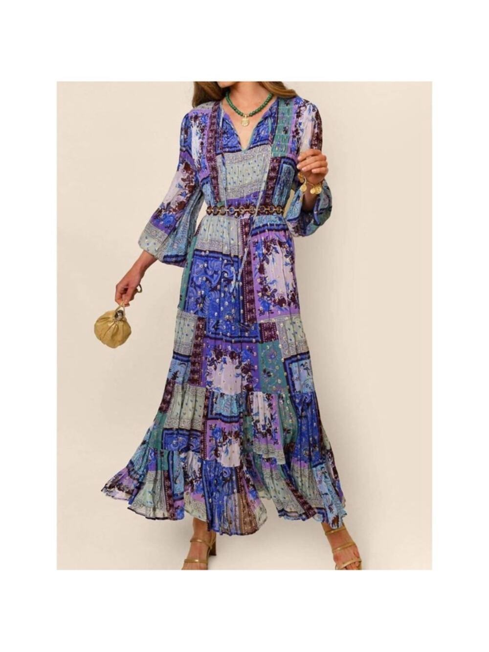 Rixo Lori Maxi Dress Size US 14